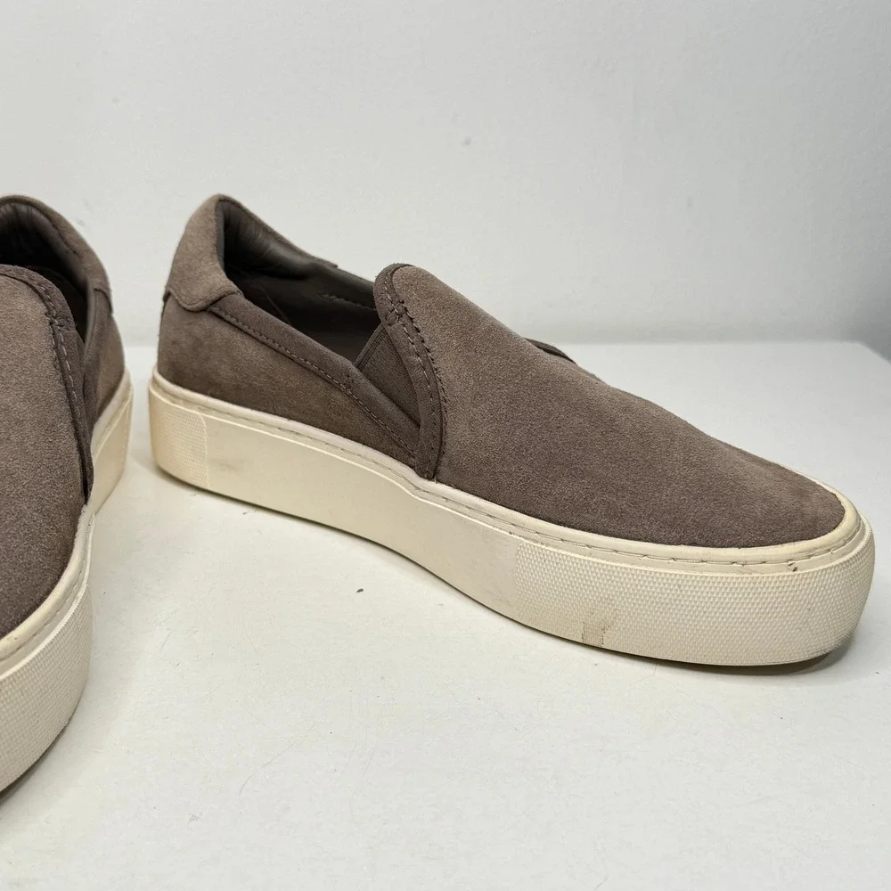 UGG Jass Sneakers Brown Suede Platform Slip On 1106545 Womens Sz 5.5 Loafer